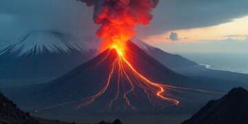 Gjiganti i zjarrit zgjohet në Rusi: Vullkani Klyuchevskoy shpërthen fuqishëm pas tërmetit 8.8 ballë