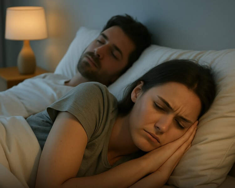 E dije? Të flesh në krah të një burri mund të të lodhë më shumë