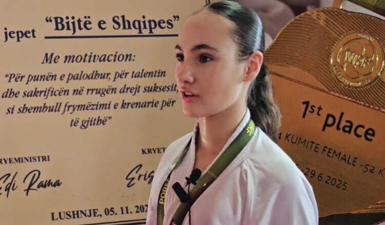 Amanda Dedej, 13-vjeçarja nga Lushnja që pushtoi botën e karatesë: Kampione e Botës mes 4000 garuesve
