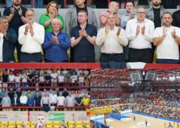 Skandal: Thirrje të rënda anti-shqiptare në sy të liderëve gjatë ndeshjes së basketbollit Maqedoni e Veriut – Rumani