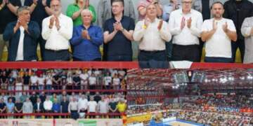 Skandal: Thirrje të rënda anti-shqiptare në sy të liderëve gjatë ndeshjes së basketbollit Maqedoni e Veriut – Rumani