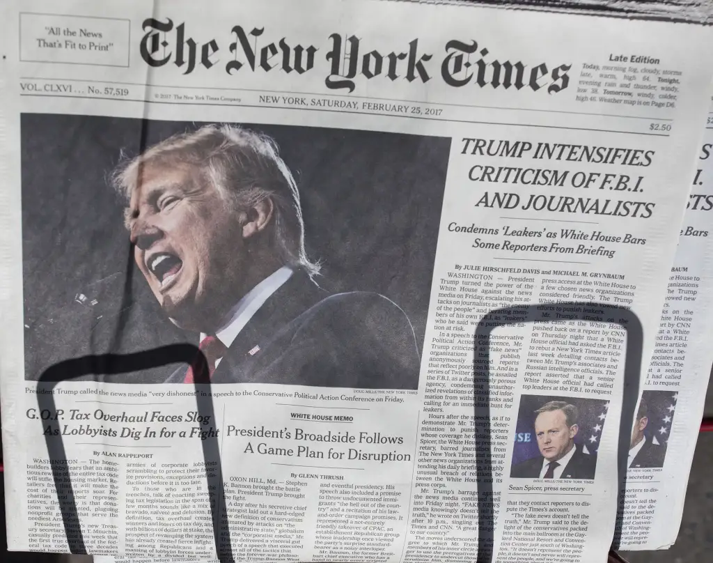 Trump padit New York Times-in për shpifje, kërkon 15 miliardë dollarë