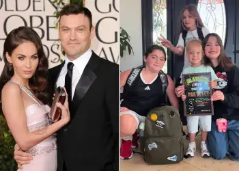 Fëmijët e Megan Fox dhe Brian Austin Green pozojnë në një foto të rrallë për ditën e parë të shkollës së vëllait Zane
