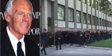 Funerali i Giorgio Armanit, qindra qytetarë në radhë për t’i dhënë lamtumirën e fundit ikonës së modës