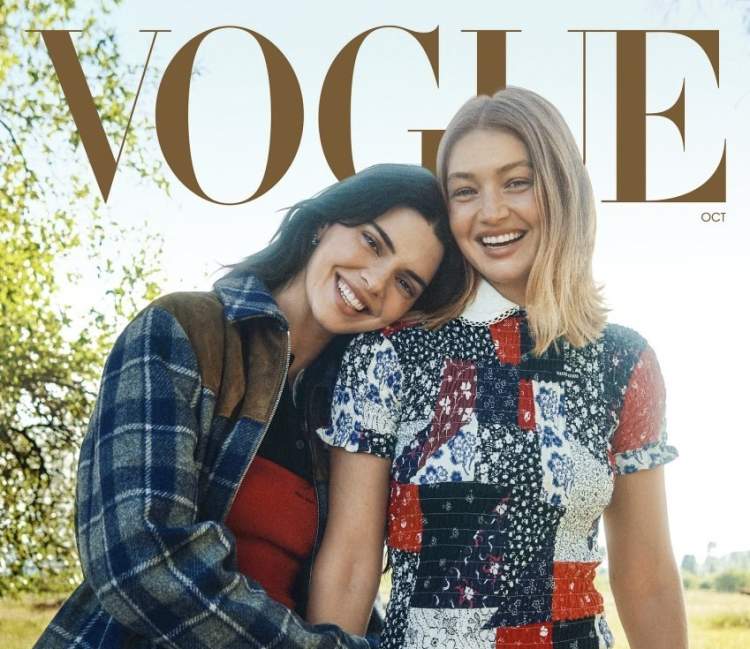 Kendall Jenner dhe Gigi Hadid bashkë në kopertinën e Vogue për tetor