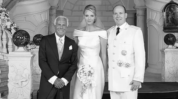 Giorgio Armani dizenjoi edhe fustanin e nusërisë së Princeshës Charlene, çfarë shkroi ajo për të