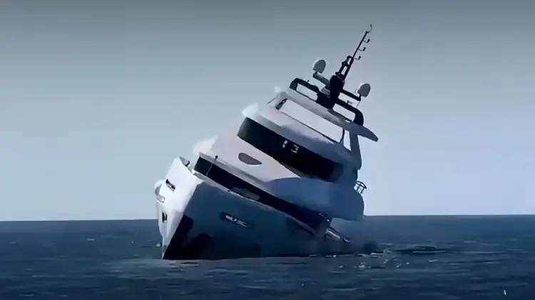 Video/ Jahti luksoz me vlerë 800,000 euro fundoset pak minuta pasi del në det