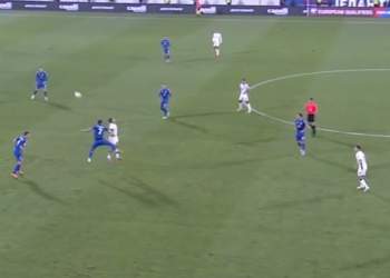 Ndeshja Serbi-Shqipëri/ Shënon gol Manaj, në minutën e parë shtesë në pjesën e parë