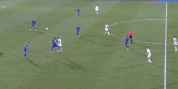 Ndeshja Serbi-Shqipëri/ Shënon gol Manaj, në minutën e parë shtesë në pjesën e parë