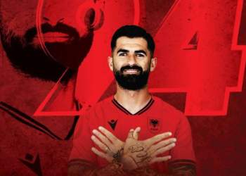 Hysaj futet në histori, lojtari me më shumë paraqitje me kombëtaren