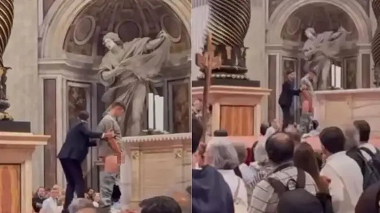Skandal në Vatikan/ Burri urinon në altarin e Shën Pjetrit, Papa Leo XIV i tronditur nga akti