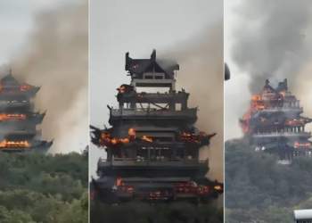 Tragjedi kulturore në Kinë: përfshihet nga flakët tempulli i lashtë Yongqing