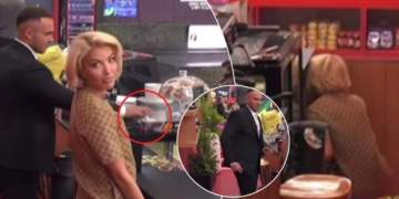 Videoja e dyshimtë/ Edi fut një qese të bardhë në xhep, Dolce ulet poshtë banakut