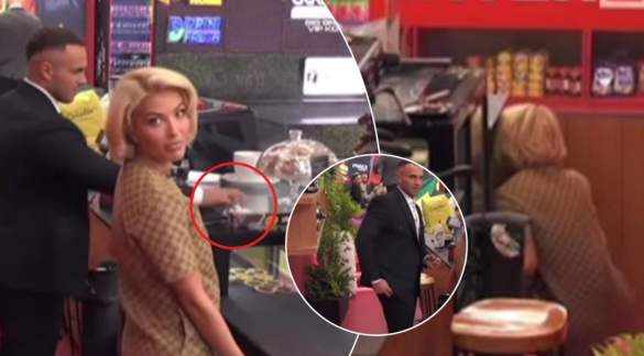 Videoja e dyshimtë/ Edi fut një qese të bardhë në xhep, Dolce ulet poshtë banakut