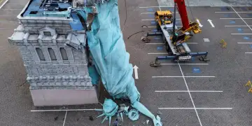 Brazil: Rëzohet imitimi 24-metërsh i Statujës së Lirisë pas erës së fortë