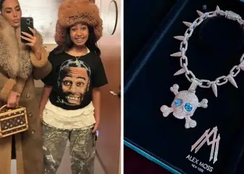 Diamante, luks dhe stil ekstrem: North West trondit rrjetin me dhuratën marramendëse nga Kim Kardashian