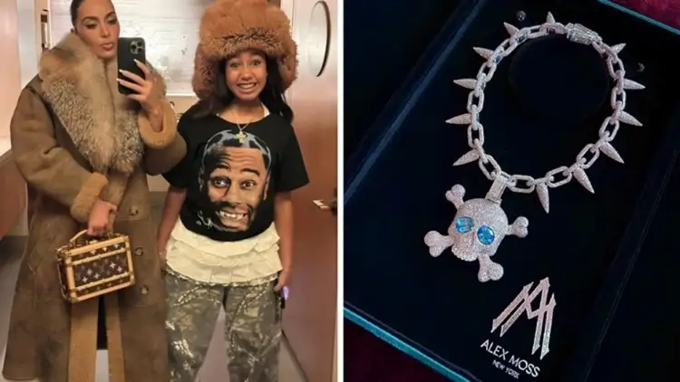 Diamante, luks dhe stil ekstrem: North West trondit rrjetin me dhuratën marramendëse nga Kim Kardashian