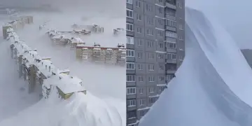 “Apokalips dëbore” në Rusi: qytete të varrosura nën metra borë