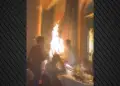 Incident në Madrid, restoranti përfshihet nga flakët pas përdorimit të fishekzjarreve