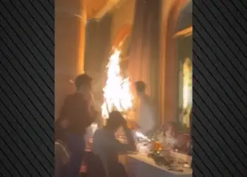 Incident në Madrid, restoranti përfshihet nga flakët pas përdorimit të fishekzjarreve