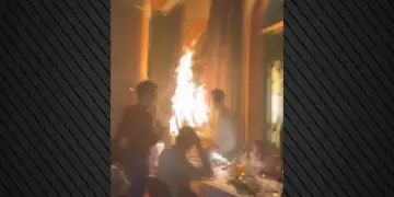 Incident në Madrid, restoranti përfshihet nga flakët pas përdorimit të fishekzjarreve
