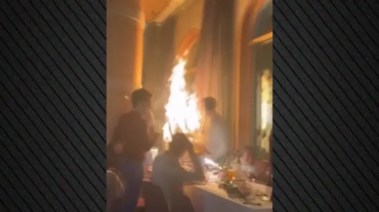 Incident në Madrid, restoranti përfshihet nga flakët pas përdorimit të fishekzjarreve
