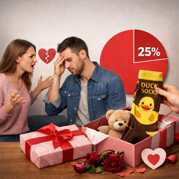 Studimi: 25% e njerëzve do të ndaheshin për shkak të një dhurate të keqe për Shën Valentin