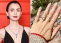 Lily Collins gjen unazën e vjedhur, guri i çmuar prej 10,000 dollarësh kthehet në gisht pas tre vitesh