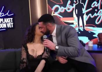 E papritur, Robert Berisha puth në buzë Vivien Thanon