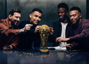 LEGO prezanton Messi, Ronaldo, Mbappé dhe Vini Jr. në një reklamë epike