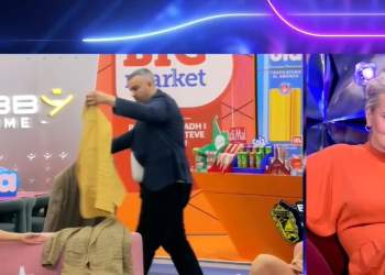 “Të kujtojnë gjë?”/ Rogerti i nxjerr live xhaketat e Ilir Metës Monika Kryemadhit në spektakël