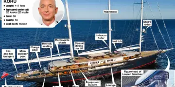 Jeff Bezos mendon të shesë superjahtin “Koru” prej 460 milionë euro